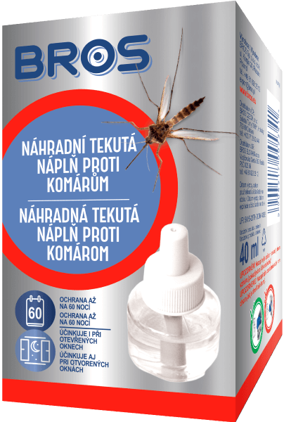 BROS Náhradná tekutá náplň proti komárom 60 nocí