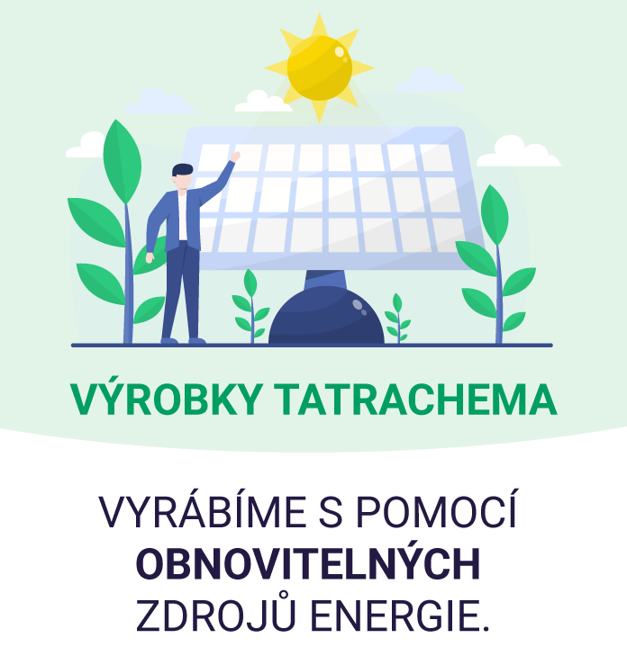 Vyrobeno s pomocí obnovitelných zdrojů energie