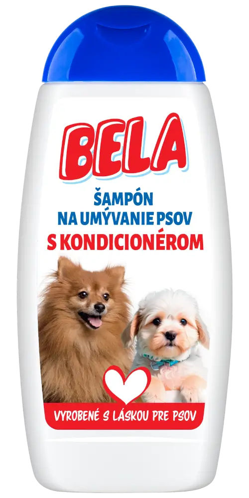 BELA šampon na mytí psů s kondicionérem 230 ml